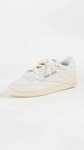 Reebok Unisex Adult Club C 85 Vintage Sneaker, Top-chalk/Paperwhite/Glen Green, 12 Women/10.5 Men US
