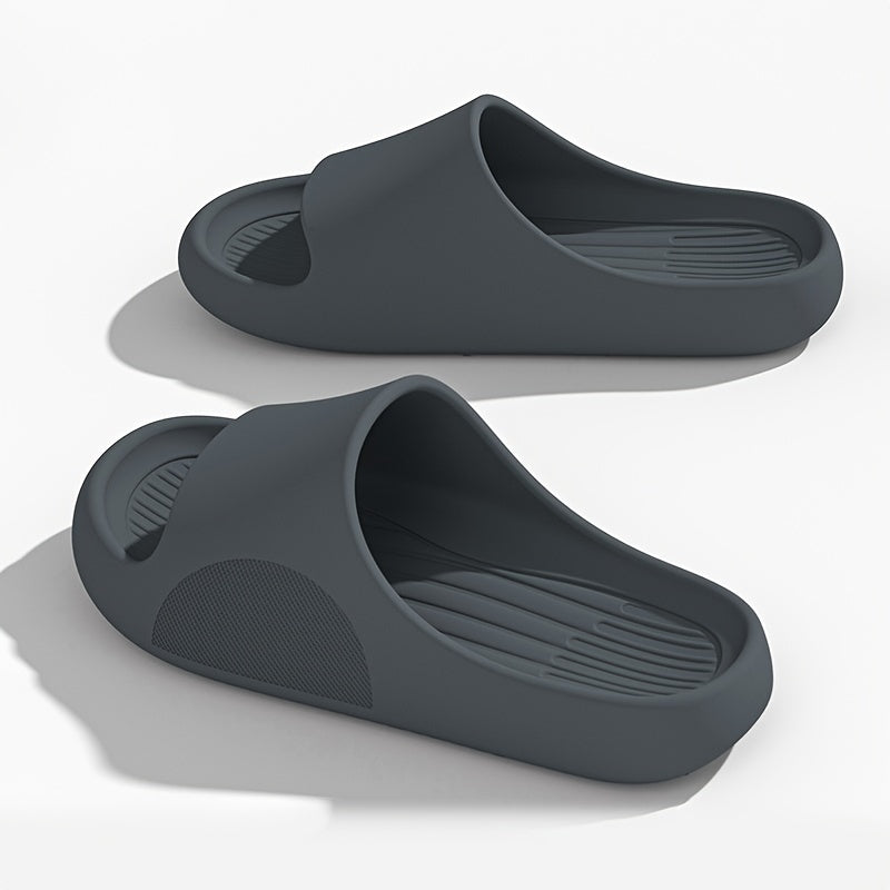 Mens Oversized Slippers - Ultra-Comfort Pillow Sole, Quik-Dry Eva, Odor-Eliminating - Versatile Beach to Home, Non-Slip Sandals