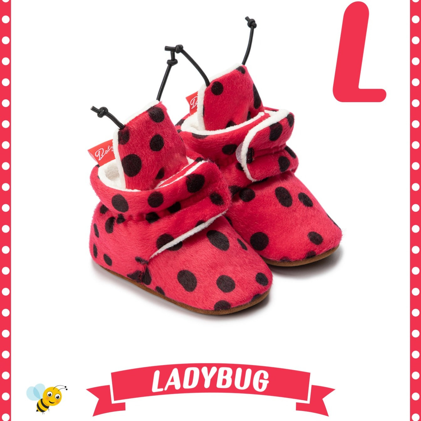 Warm, Cozy Newborn Animal Print Fleece Booties with Non-Slip Soles & Easy Fasten - Autumn/Winter Essential