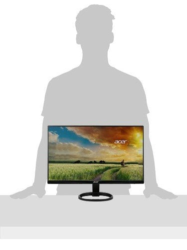 Acer 23.8” Full HD 1920 x 1080 IPS Zero Frame Home Office Computer Monitor - 178° Wide View Angle - 16.7M - NTSC 72% Color Gamut - Low Blue Light - Tilt Compatible - VGA HDMI DVI R240HY bidx