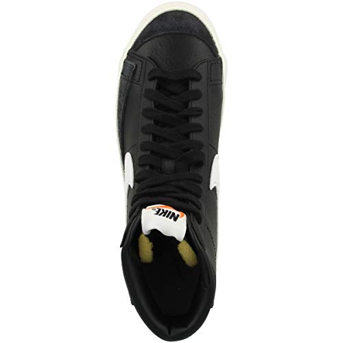 Nike Men's Blazer Mid '77 Vintage Shoe, Black White Sail Team Orange, 9.5