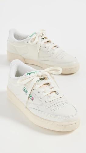 Reebok Unisex Adult Club C 85 Vintage Sneaker, Top-chalk/Paperwhite/Glen Green, 12 Women/10.5 Men US