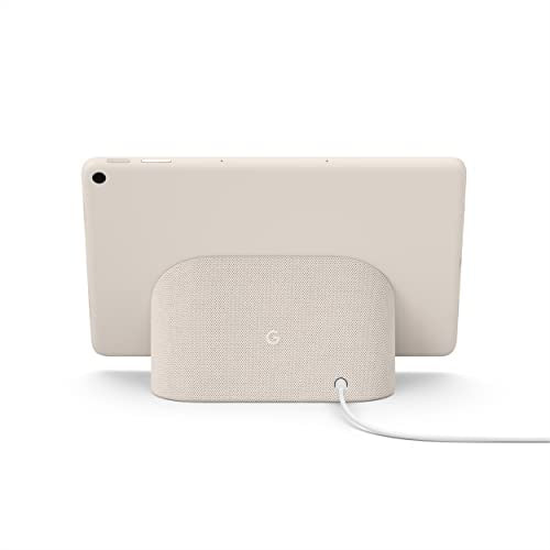 Google Pixel Tablet with Charging Speaker Dock - Android Tablet with 11-Inch Screen, Smart Home Controls, and Long-Lasting Battery - Porcelain/Porcelain - 256 GB