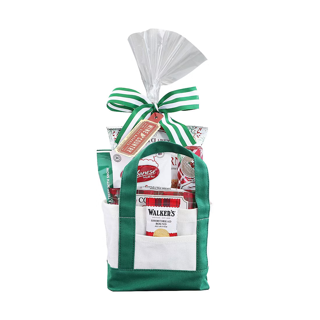 Stylish Mini Canvas Tote Bags Holiday Gift Basket GREEN