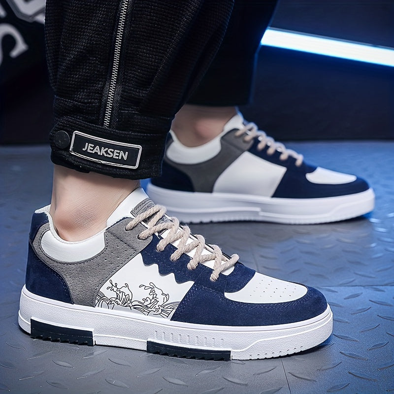 Men's Trendy Skate Shoes, Non-Slip Sneakers, Men's Footwear