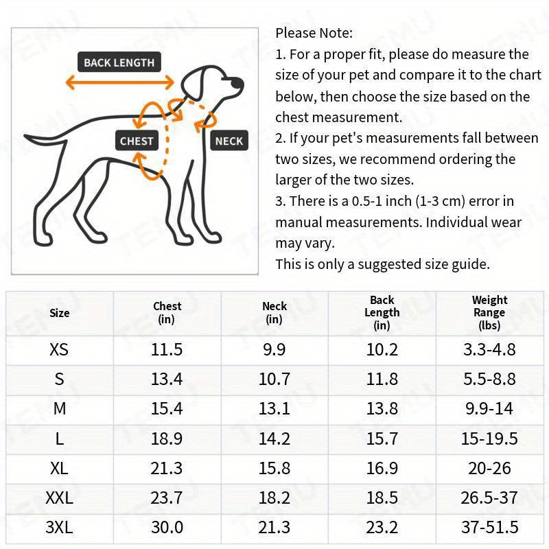 1pc Solid Color Dog Winter Warm Coat Thickened Padded Pet Jacket Soft Comfortable Dog Clothes For Cold Weather