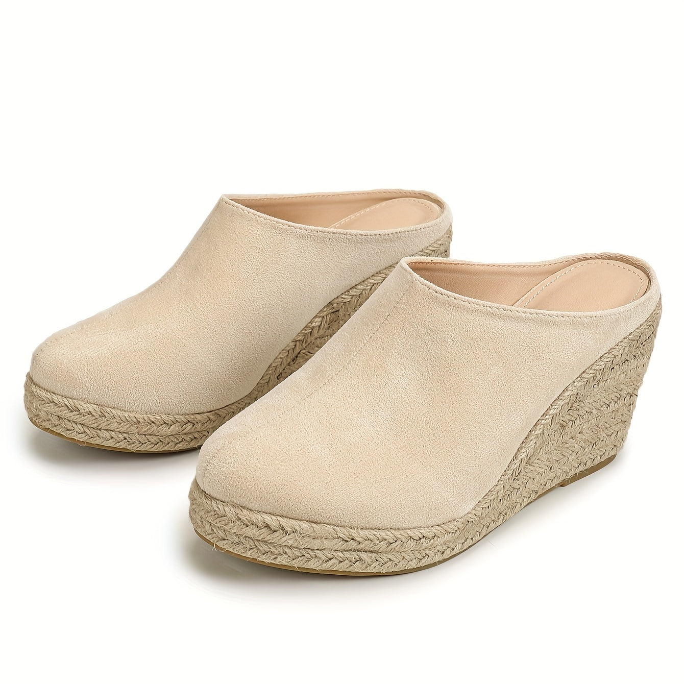 Chic Espadrille Wedge Sandals for Women - Comfortable Closed Toe Design, Easy Slip-On Access, Ideal for Casual Summer Wear & Stylish Outfits