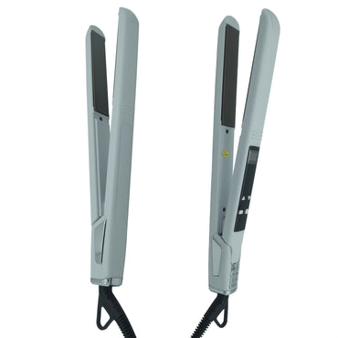 Professional Titanium Hair Straightener with Digital Display - Dual Voltage 110V-220V, 70W High-Power, Ergonomic Design & Adjustable Heat Settings for Men & Women, Hair Styling Tool, Sleek Styling Appliance, Adjustable Heat S