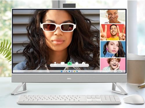 Dell Inspiron 7000-Series All in One 27" FHD Touchscreen Desktop Computer for Business, 13th Gen Intel 10-Core i7-1355U(Upto 5.0 GHz), 64GB RAM, 2TB SSD, NVIDIA GeForce MX550, WiFi 6E, Windows 11 Pro
