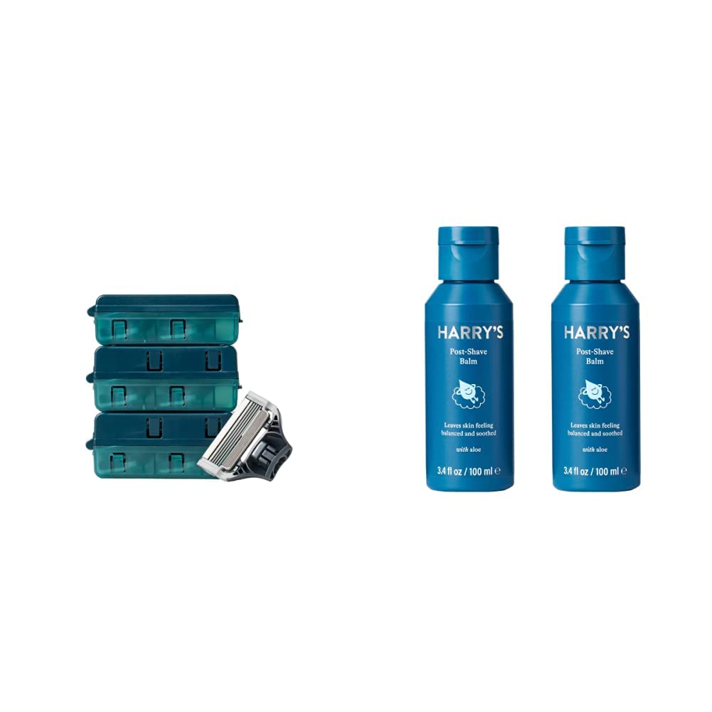 BeautyyBuddy Harry's Razor Blades Refills - Razors For Men - 14 Count & Post Shave - Post Shave Balm For Men - 3.4 Fl Oz (Pack Of 2) (packaging May Vary - View #6