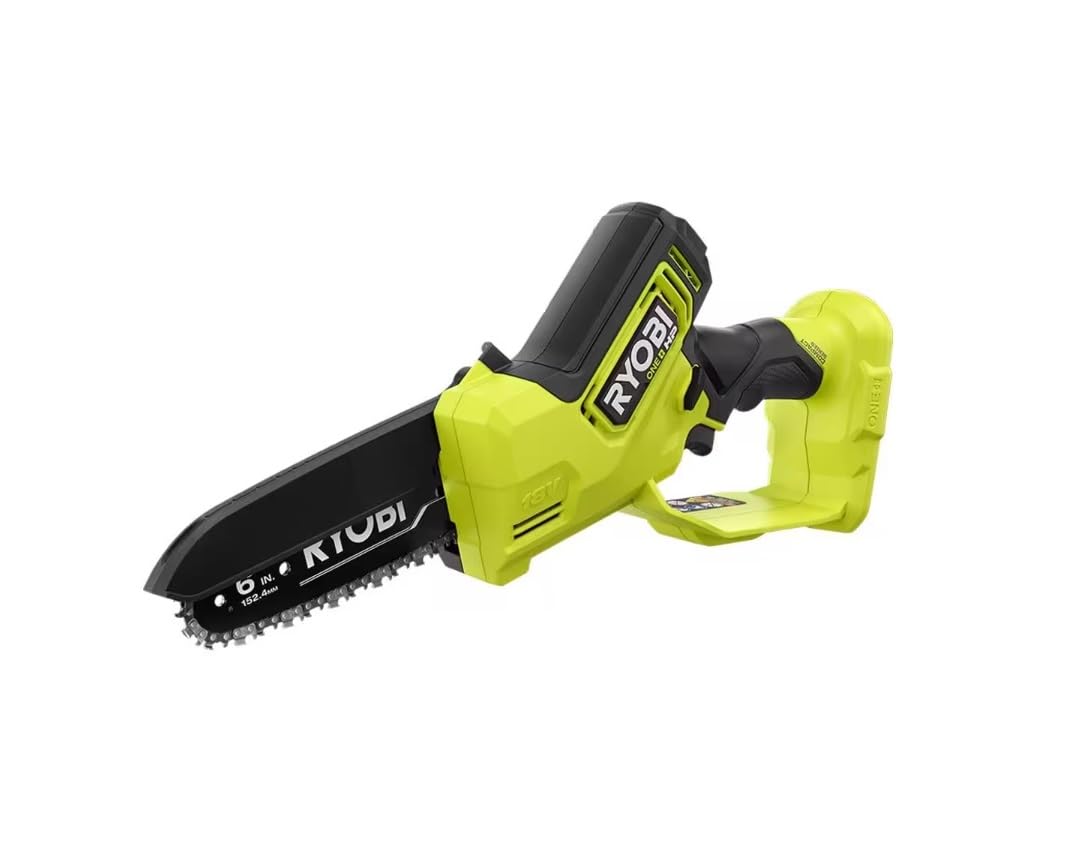 RYOBI ONE HP 18V P25013 Brushless Compact Pruning Mini Chainsaw with Mega Mart Center