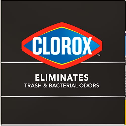 Glad Trash Bags, Large Drawstring Garbage Bags ForceFlex with Clorox, 30 Gallon, Mountain Air, 25 Count