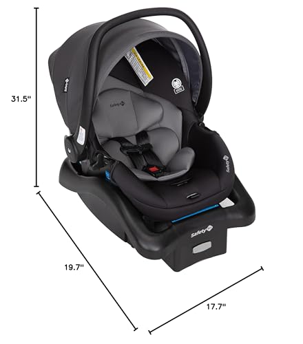 Safety 1st Smooth Ride Travel System Stroller and Car Seat OnBoard 35 LT - Efficient Infant Car Seat Stroller and Infant Car Seat and Stroller Combo, Monument