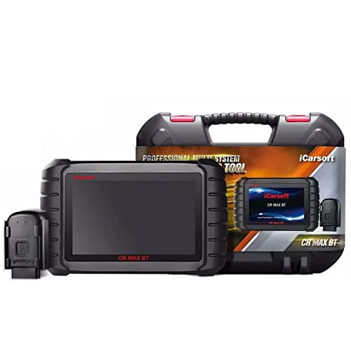 iCarsoft CR Max BT Bluetooth - Professional Multibrand Automotive Diagnostic Scanner - Read/Erase Faults Codes - Reset Oil Service - Coding & Programming