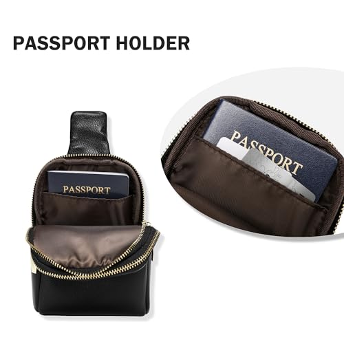 INICAT Travel Small Sling Bag Crossbody Bags Gifts for Women(Black)