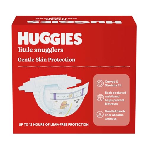 Huggies Newborn Diapers, Little Snugglers Newborn Diapers, 148 Count