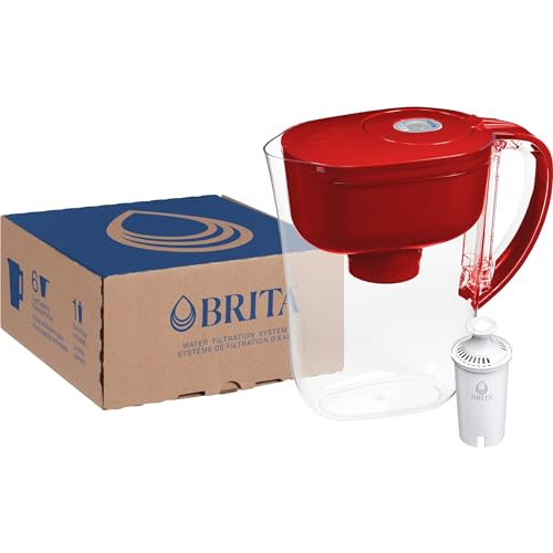 Brita Metro Water Filter Pitcher, BPA-Free Water Pitcher, Replaces 1,800 Plastic Water Bottles a Year, Lasts Two Months or 40 Gallons, Includes 1 Filter, Kitchen Accessories, Small - 6-Cup Capacity
