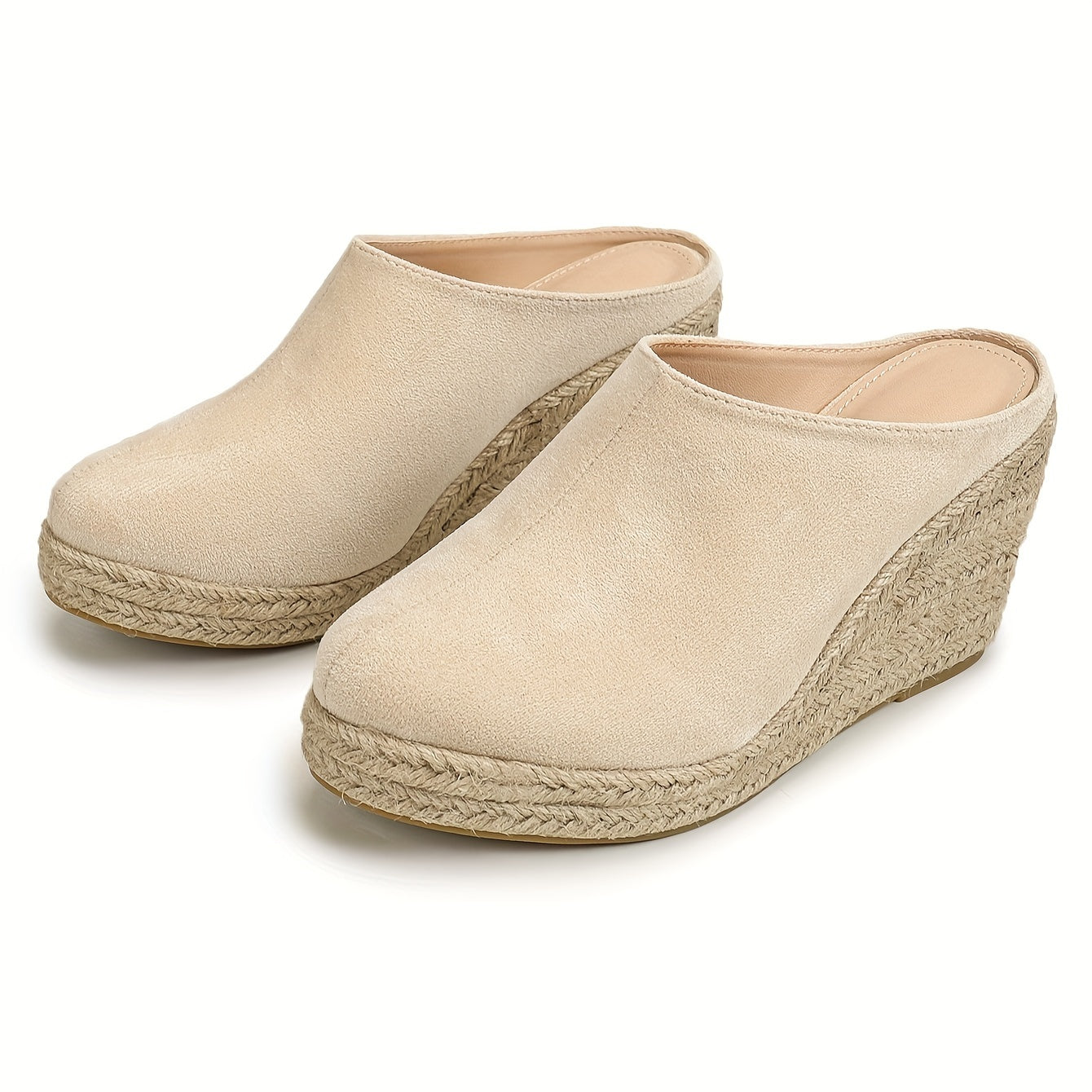 Chic Espadrille Wedge Sandals for Women - Comfortable Closed Toe Design, Easy Slip-On Access, Ideal for Casual Summer Wear & Stylish Outfits