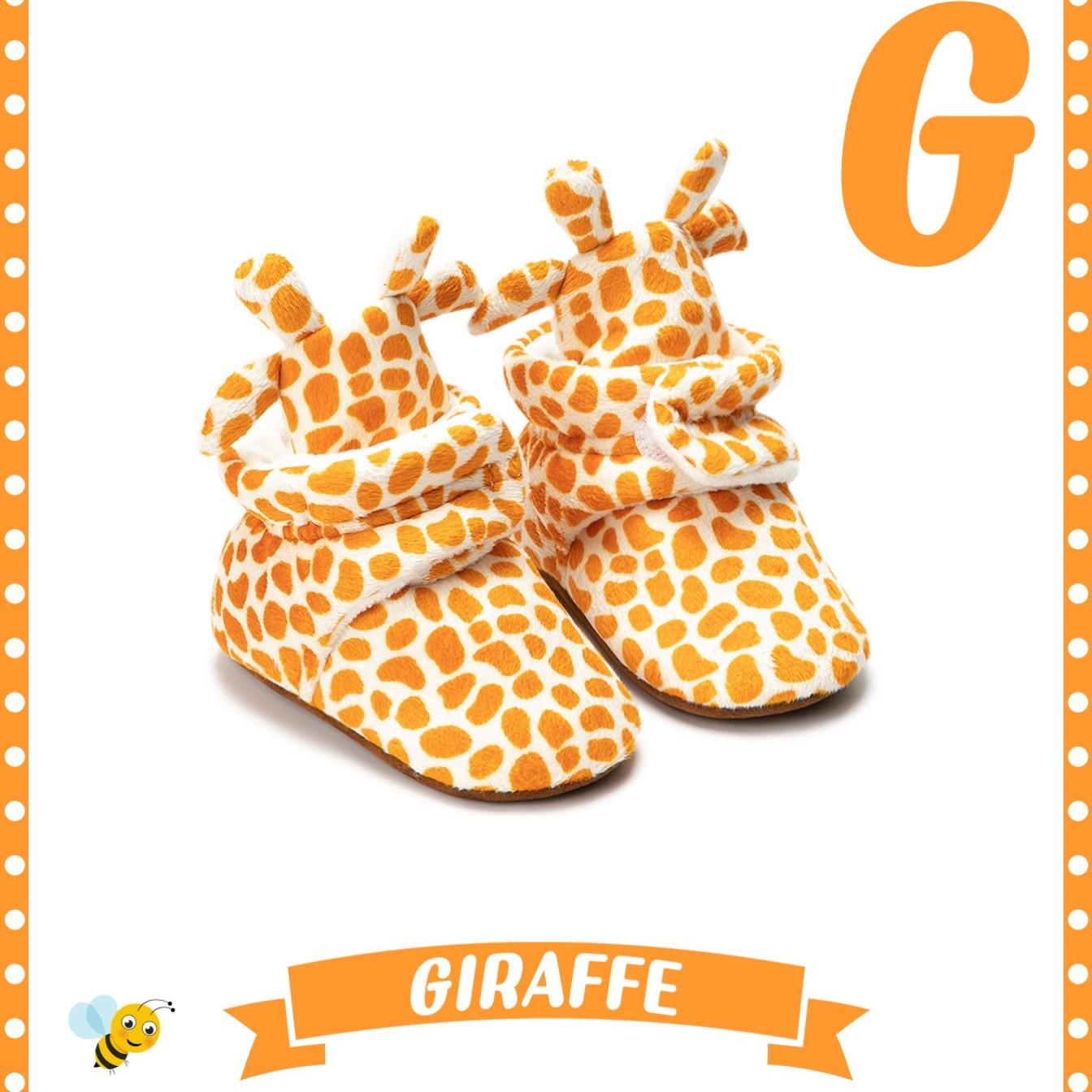 Warm, Cozy Newborn Animal Print Fleece Booties with Non-Slip Soles & Easy Fasten - Autumn/Winter Essential