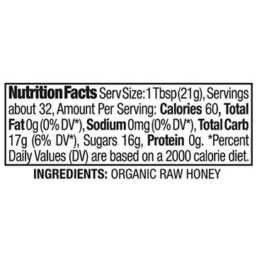 Kirkland Signature Raw Organic Honey Bear 24 oz, 3 count