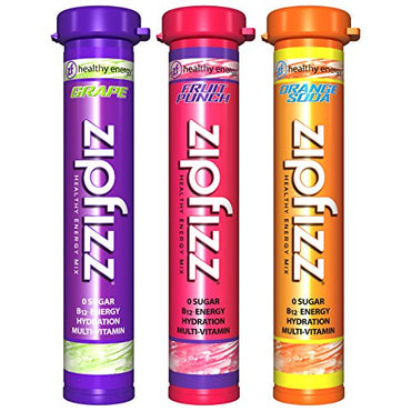 Zipfizz Energy Drink Mix, Electrolyte Hydration Powder with B12 and Multi Vitamin, Combo Pack - 30 Count(Pack of 1)
