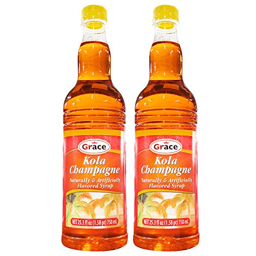 Grace Kola Champagne Flavored Syrup (2 Pack, Total of 50.6fl.oz)
