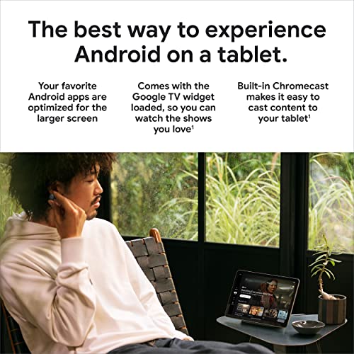 Google Pixel Tablet with Charging Speaker Dock - Android Tablet with 11-Inch Screen, Smart Home Controls, and Long-Lasting Battery - Hazel/Hazel - 128 GB, 2560x1600 Pixels