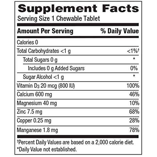 Caltrate Chewables 600 Plus D3 Plus Minerals Calcium Vitamin D Supplement, Cherry, Orange and Fruit Punch - 90 Count