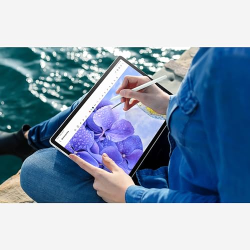 Samsung Galaxy Tab S9 FE+ 12.4” 128GB Android Tablet, IP68 Water- and Dust-Resistant, Long Battery Life, Powerful Processor, S Pen, 8MP Camera, Lightweight Design, US Version, 2023, Lavender