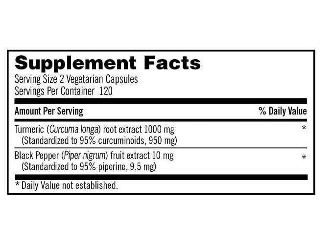 Kirkland Signature Turmeric 1000 mg, 1 Bottle of 240 Capsules