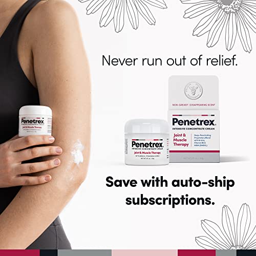 Penetrex Joint & Muscle Therapy 2oz Cream Intensive Concentrate Rub for Joint and Muscle Recovery, Premium Formula with Arnica, Vitamin B6 and MSM Provides Relief for Back
