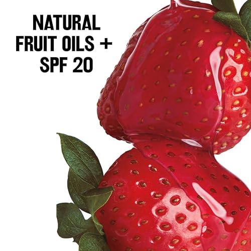 Revlon Lip Balm, Kiss Tinted Lip Balm, Face Makeup with Lasting Hydration, SPF 20, Infused with Natural Fruit Oils, 025 Fresh Strawberry, 0.09 Oz