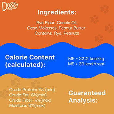 Doggy Delirious Peanut Butter Banana-Licious Flavor Dog Treats, 5 lbs