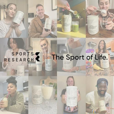 Sports Research Organic Collagen Peptides - Hydrolyzed Type I & III Collagen Protein Powder Made Sustainably from Grass-Fed Cows - Unflavored - 30 Servings