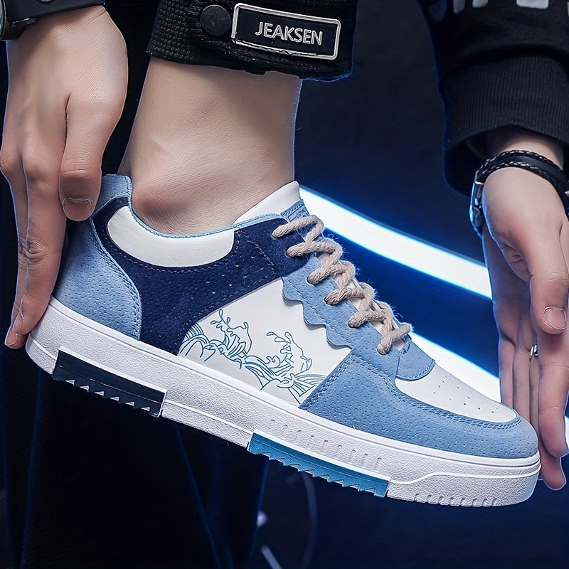 Men's Trendy Skate Shoes, Non-Slip Sneakers, Men's Footwear
