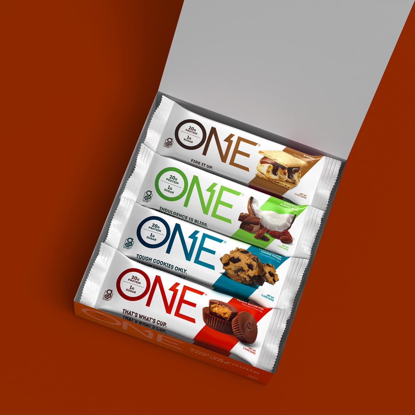 ONE Protein Bars, Chocolate Lovers Variety Pack, Gluten Free Protein Bars with 12g Protein and only 1g Sugar, Healthy and Guilt-Free Snacking for Any Occasion (12 Count)