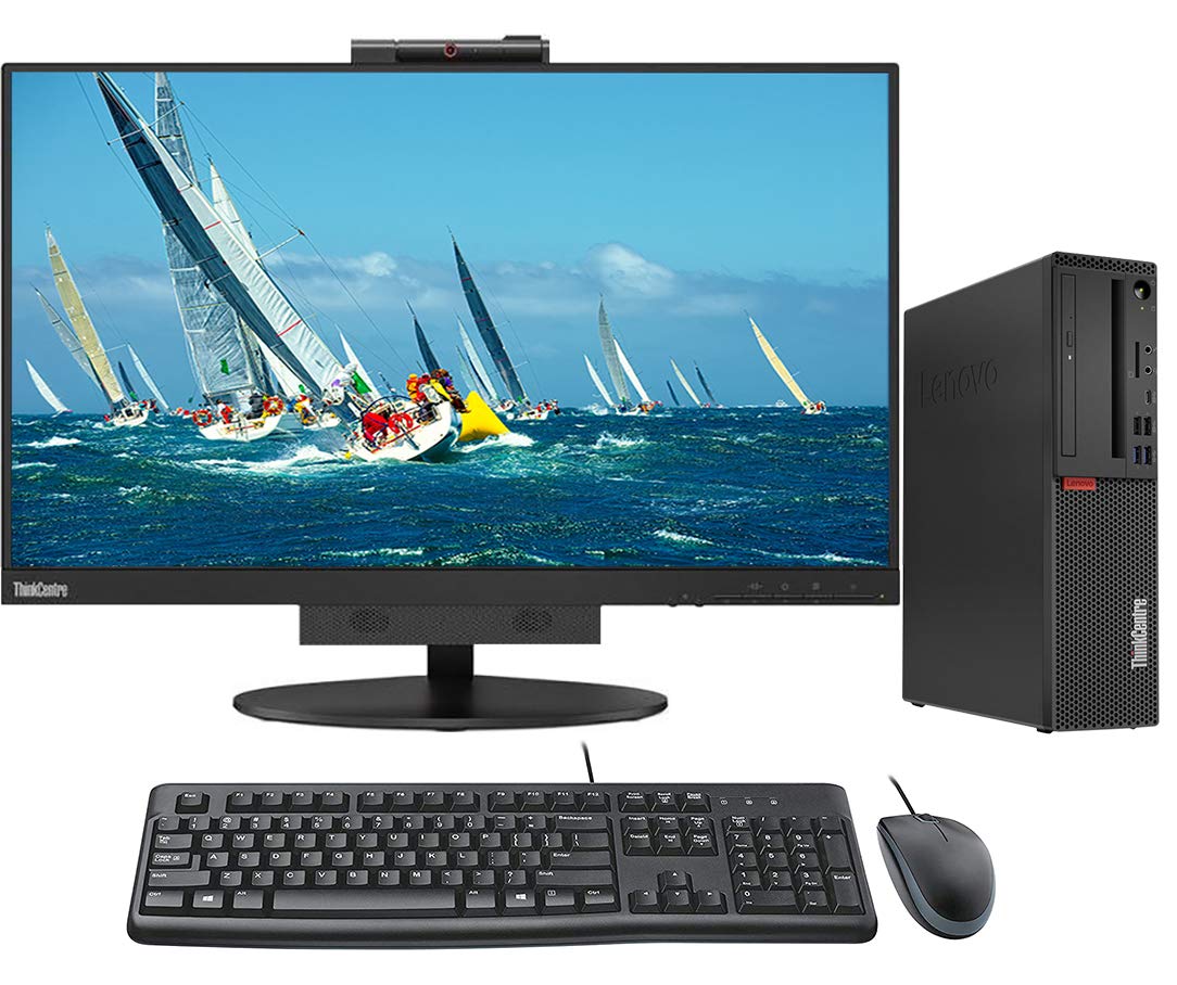 Lenovo ThinkCentre M720s SFF PC Bundle with Intel Core i5-8400 6-Core CPU, 32GB DDR4 RAM, 1TB NVMe SSD, Windows 10, 24 GEN3 Monitor, Keyboard, Bundle