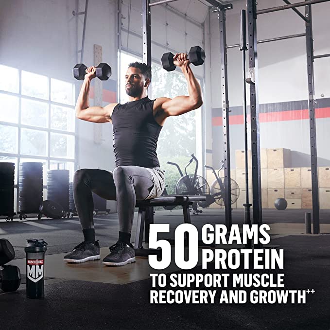 Muscle Milk Pro Series Protein Powder Supplement,Knockout Chocolate,2 Pound,11 Servings,50g Protein,3g Sugar,20 Vitamins & Minerals,NSF Certified for Sport,Workout Recovery,Packaging May Vary