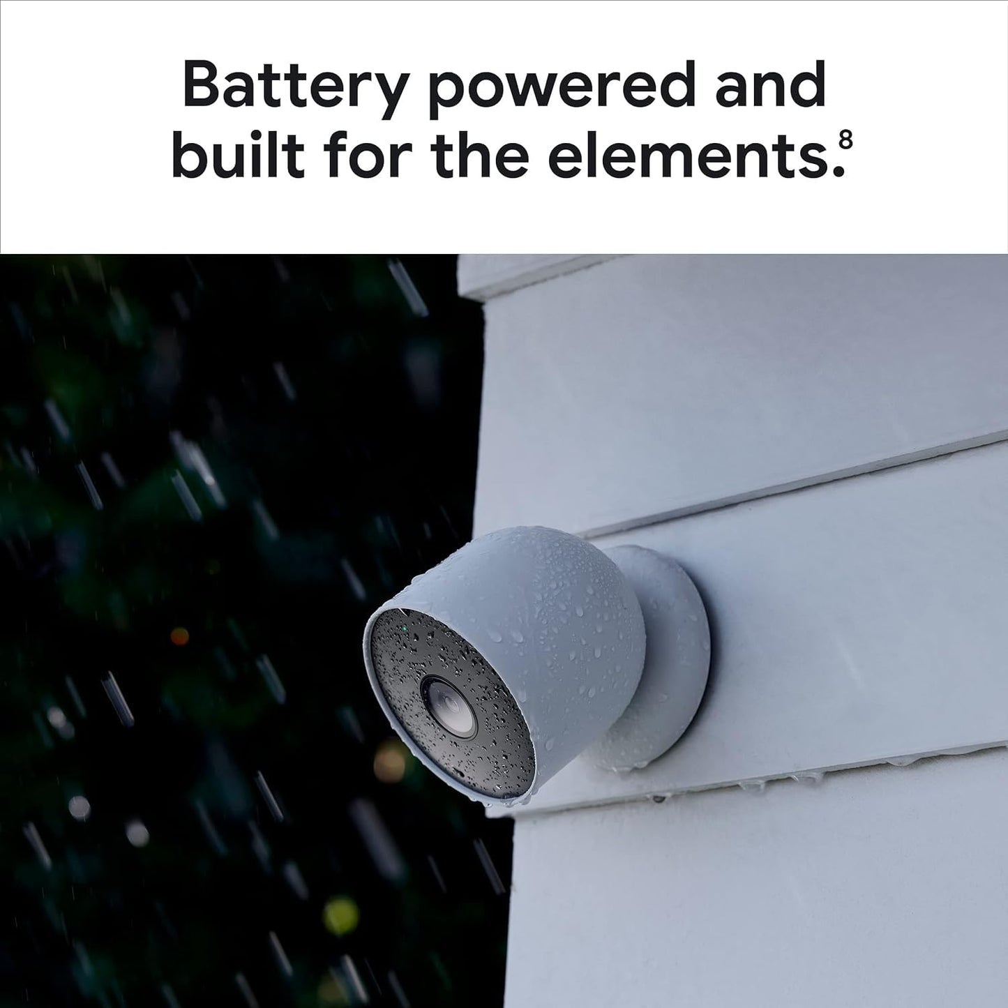 Google Nest Cam Outdoor or Indoor, Battery - 2nd Generation - 6 Pack