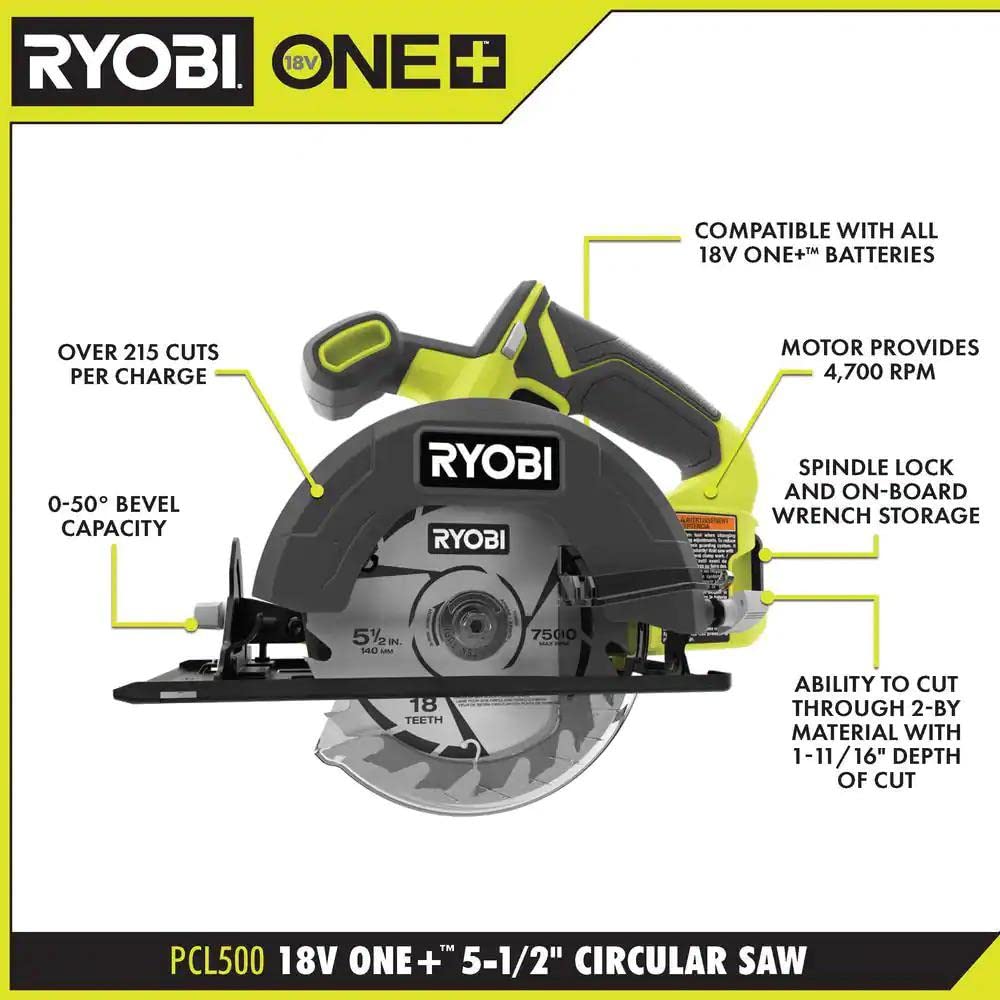 Ryobi 18V 5-1/2" Circular Saw