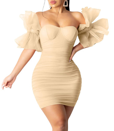 LKOUS Summer Dresses for Women 2024, Women's Club & Night Out Dresses Orange Pink