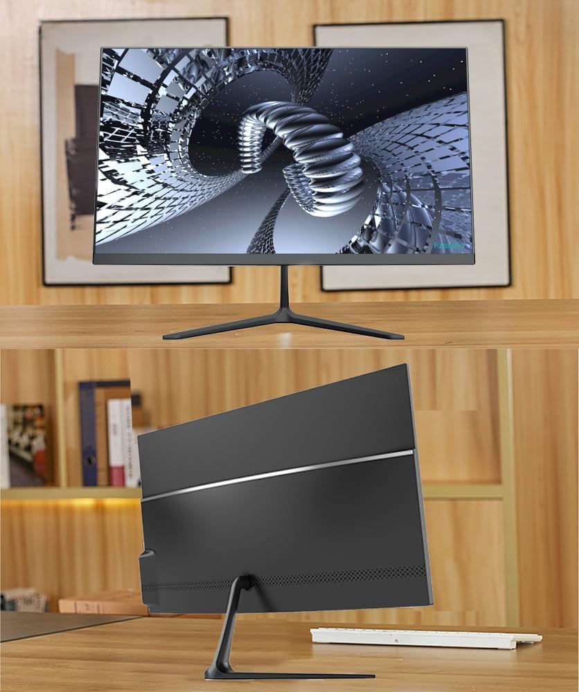 Fzoxdvy XPS 24" FHD All-in-one PC Desktop Computer, Intel Qaud Core i7-11850H up to 4.8GHz, 32GB DDR4 RAM, 512GB SSD, HDMI, VGA, Mouse&Keyboard, Black, Windows 11 Pro