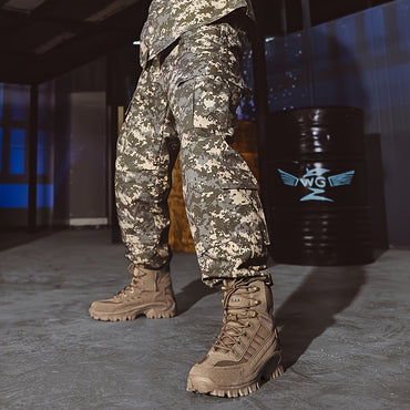 Men's Tactical Boots Wear-resistant Non-slip Comfortable Outdoor Shoes For Hiking Climbing Hunting Trekking, Men's Footwear