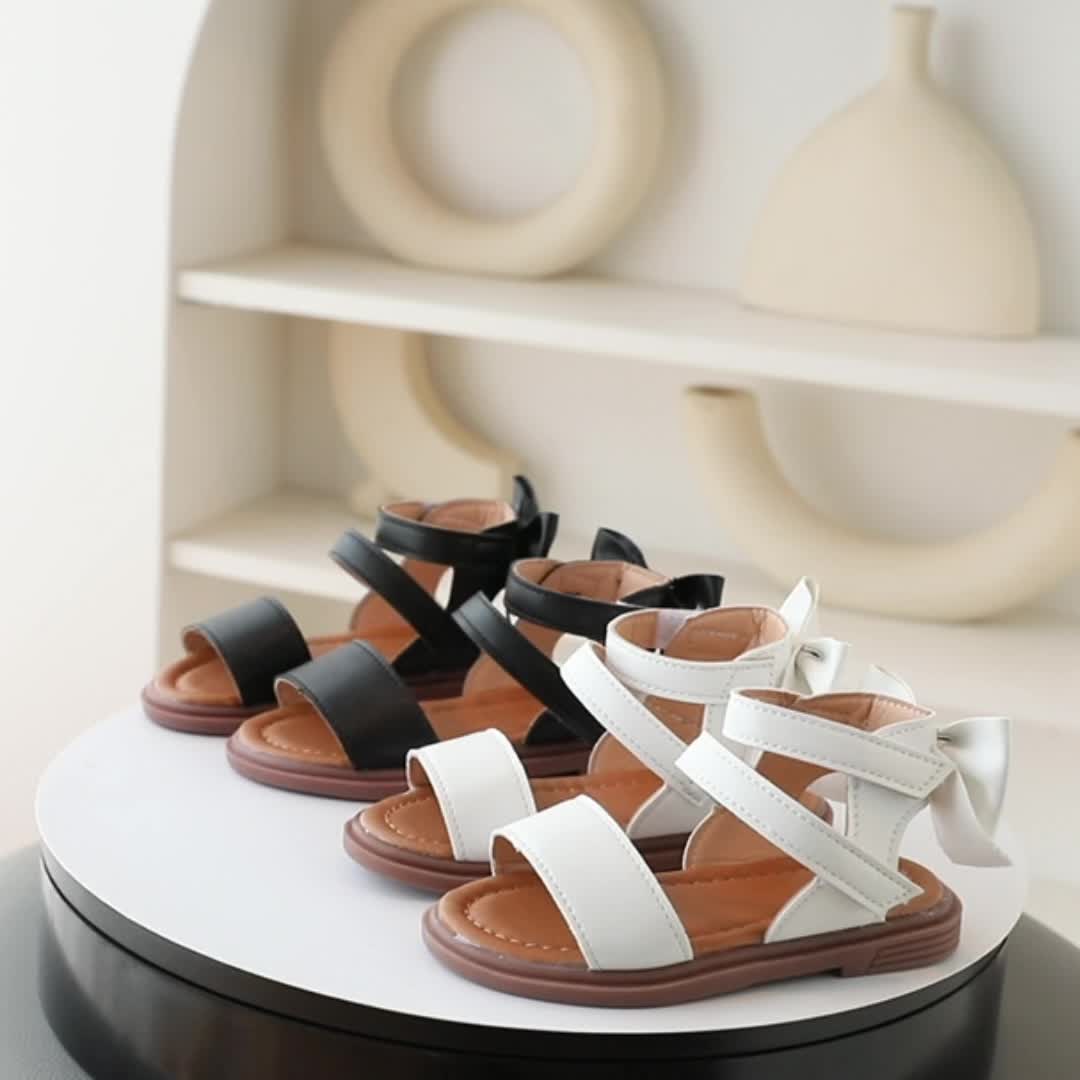 Adorable Bowknot Sandals - Breathable, Lightweight, Comfortable, Anti-Slip Sandals for Baby Girls - Perfect for Indoor & Outdoor Summer Fun, Stylish, Open-Toe Design for Little Princesses!