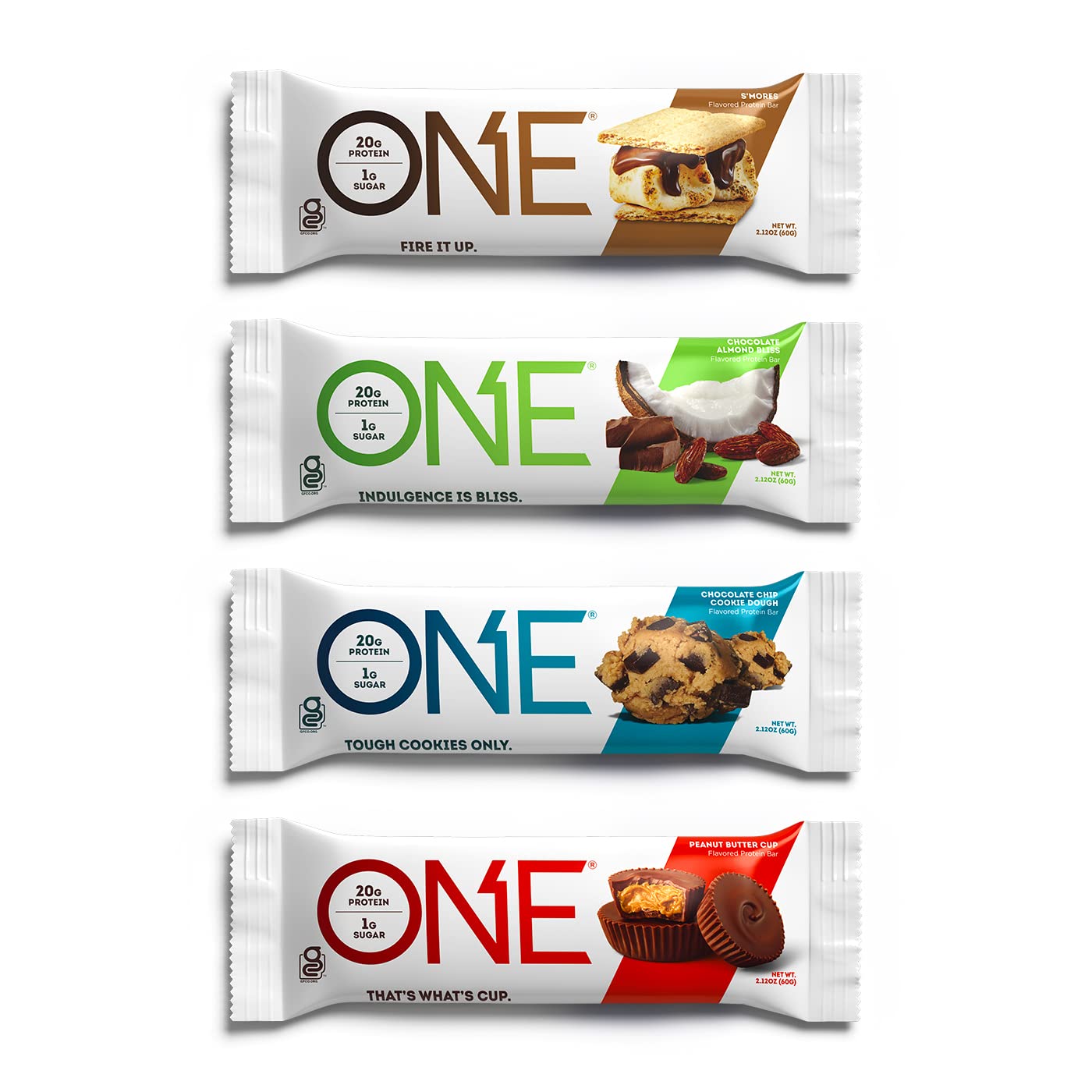 ONE Protein Bars, Chocolate Lovers Variety Pack, Gluten Free Protein Bars with 12g Protein and only 1g Sugar, Healthy and Guilt-Free Snacking for Any Occasion (12 Count)