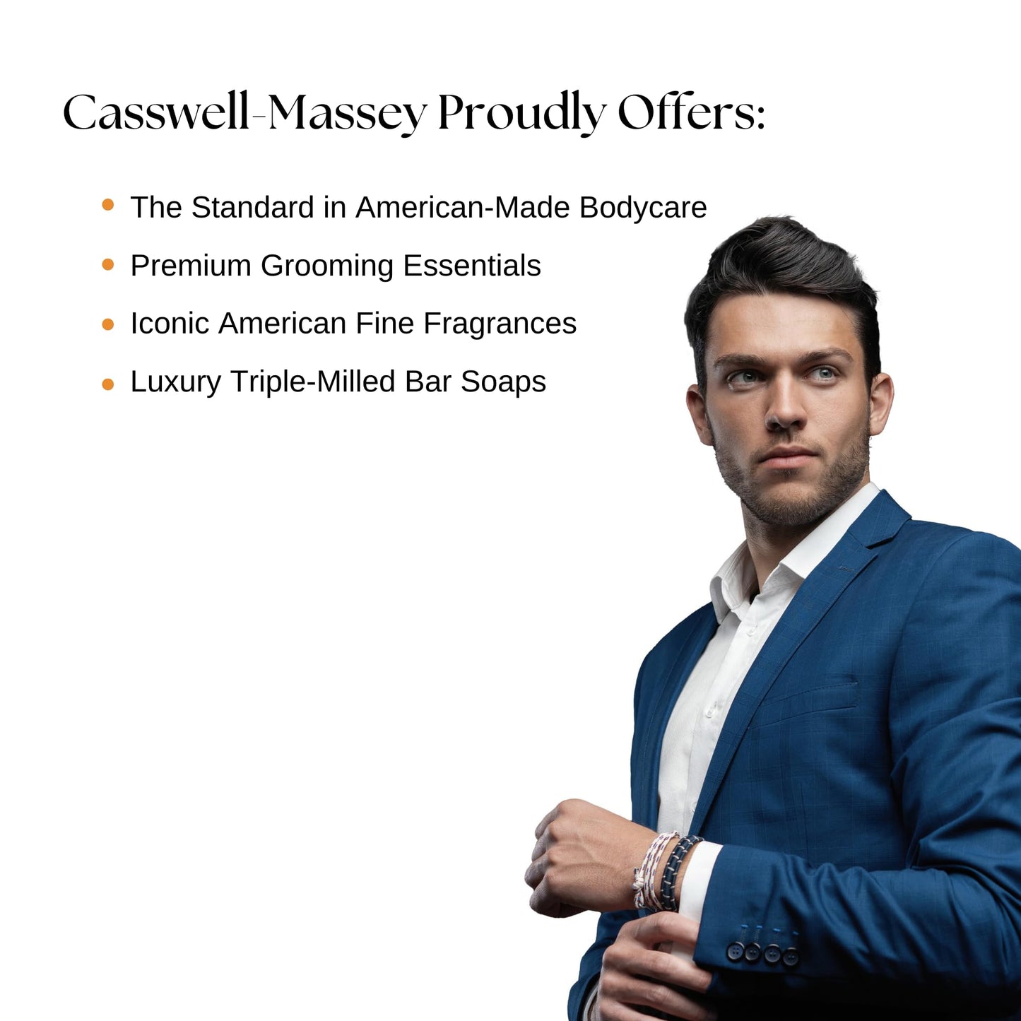 Caswell-Massey Castile Bar Soap, Mens Body Wash, Hand Soap, and Face Wash, Moisturizing Natural Body Soap for Bath or Shower, Newport, 3 (5.8 oz bar) Gift Set