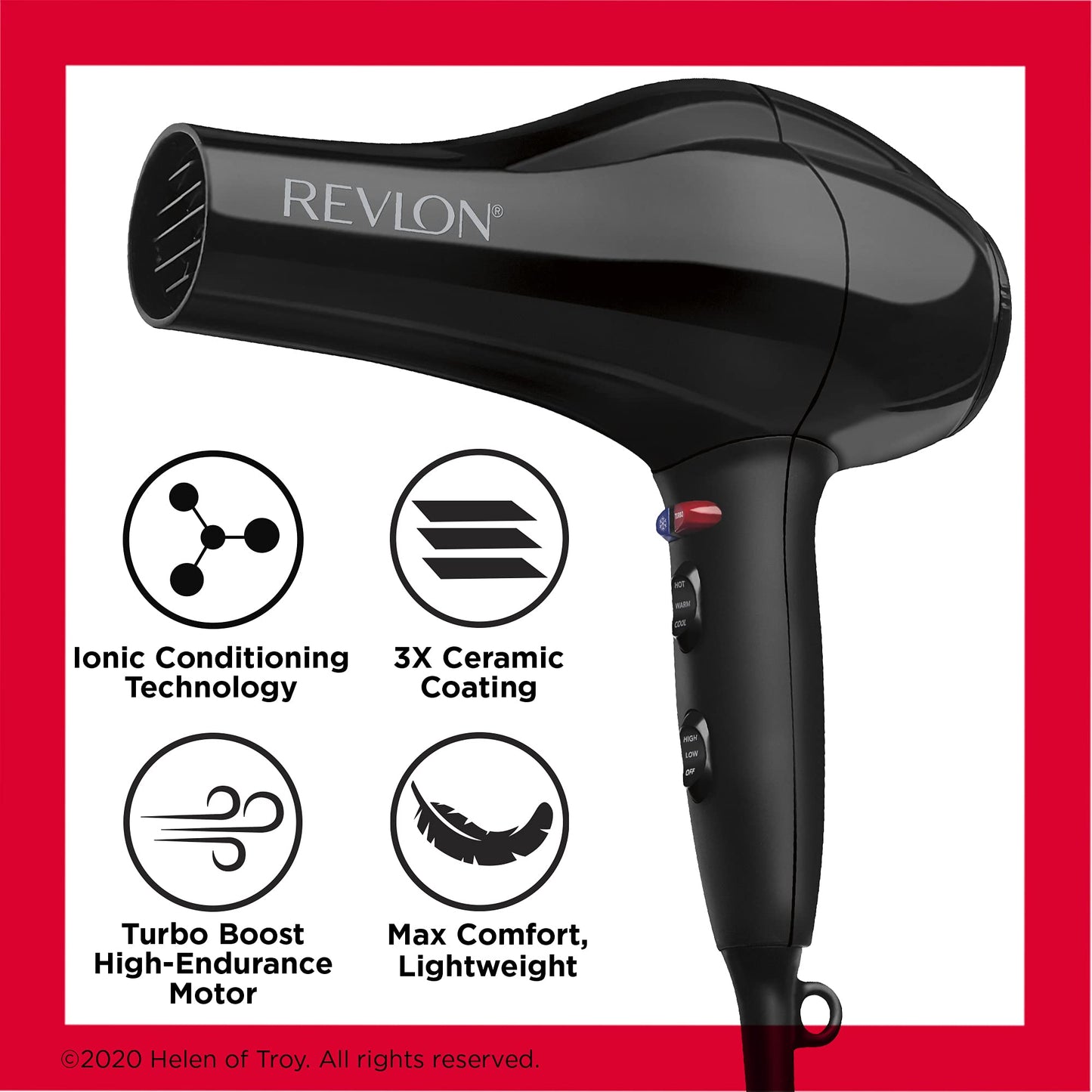 Revlon Salon 1875W 20X Better Grip Turbo Hair Dryer