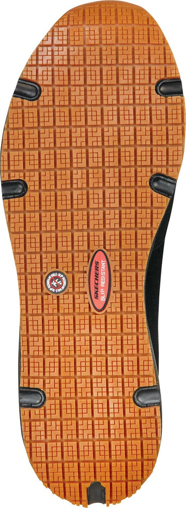 Skechers Work UNO Parker, Men's, Black, Alloy Toe, EH, MaxTrax Slip Resistant, Low Athletic, Work Shoe (10.0 W)