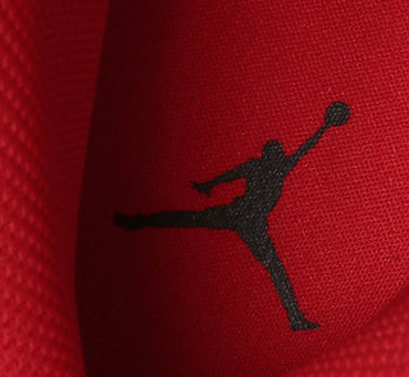 Jordan Nike Air 1 Mid Men's Shoes Black/Fire Red-White Size 10