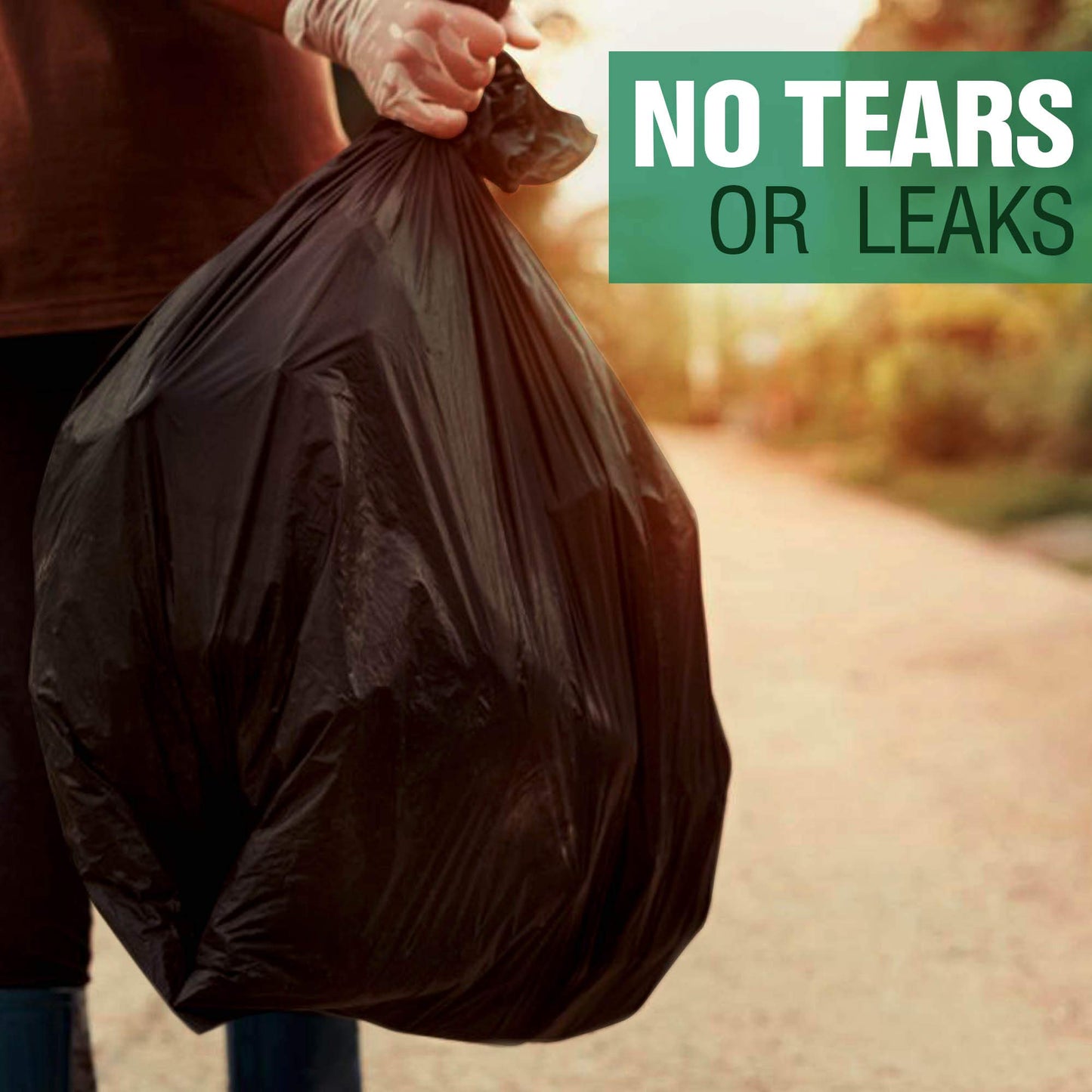 Tasker 30-33 Gallon Trash Bags (Value 250 Bags), Black Garbage Bags 30 Gallon - 32 Gallon - 33 Gallon - 35 Gallon. High Density Bags